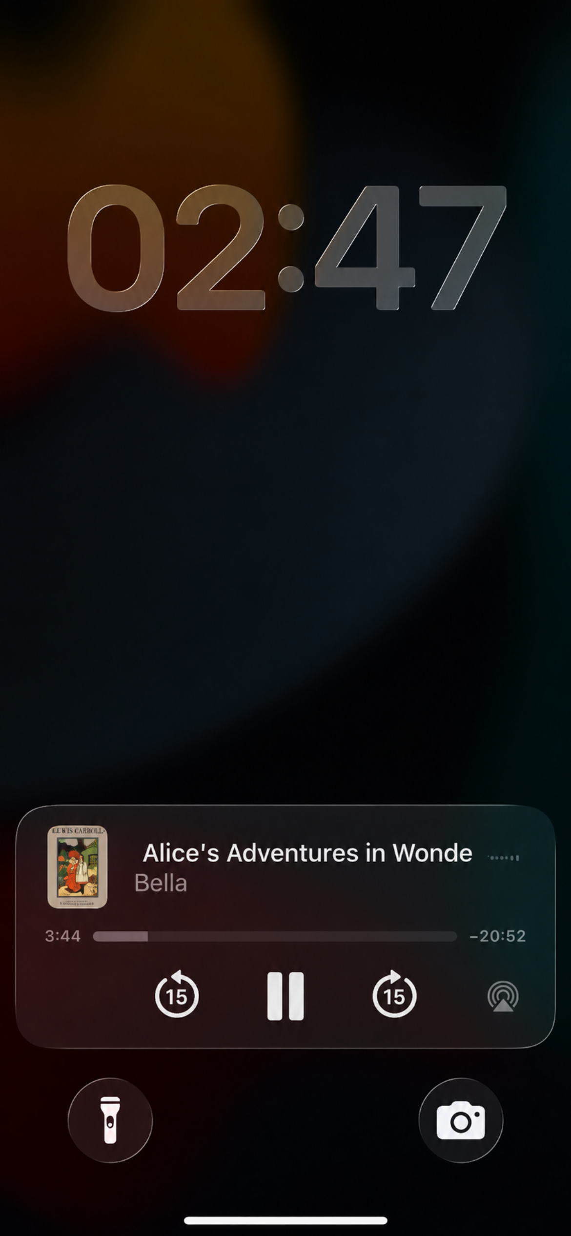 Lock screen playback